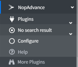 no search result plugin page